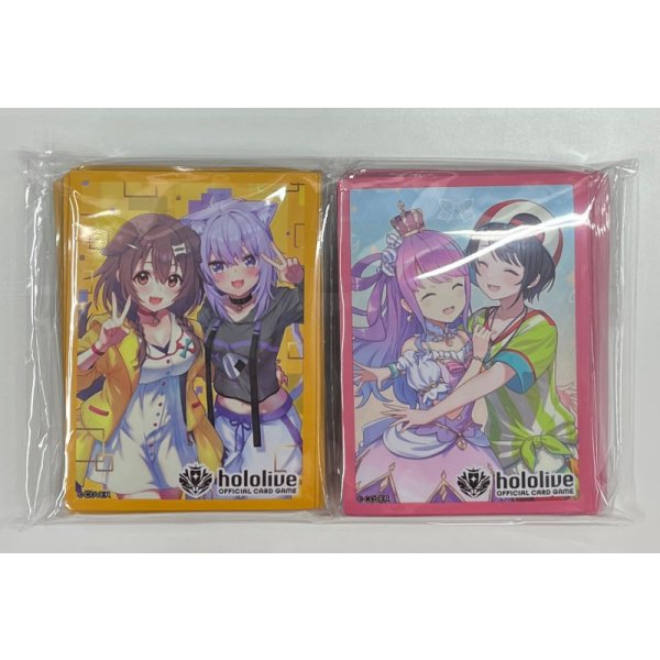 画像1: スリーブセット（55枚入り×2）【『猫又おかゆ＆戌神ころね』『大空スバル＆姫森ルーナ』】 (1)