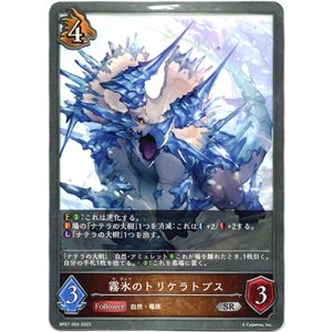 画像: 霧氷のトリケラトプス