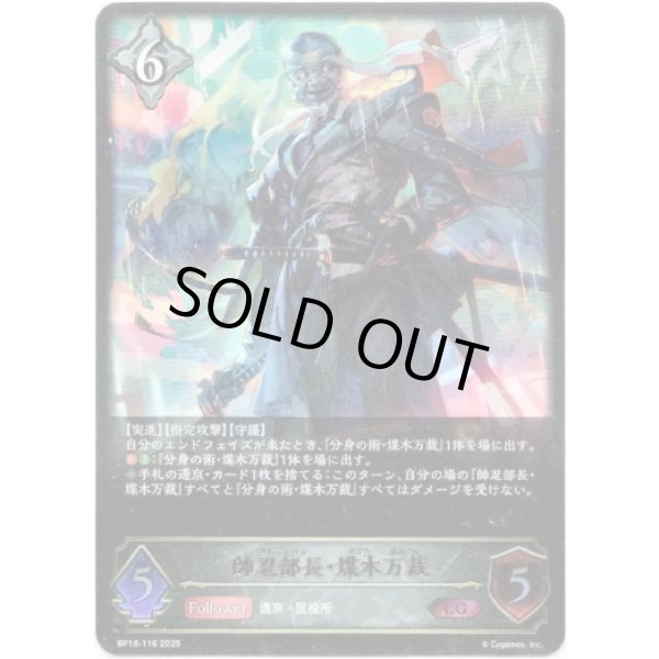 画像1: ※傷有り品（返品交換対象外）帥忍部長・煤木万裁 (1)