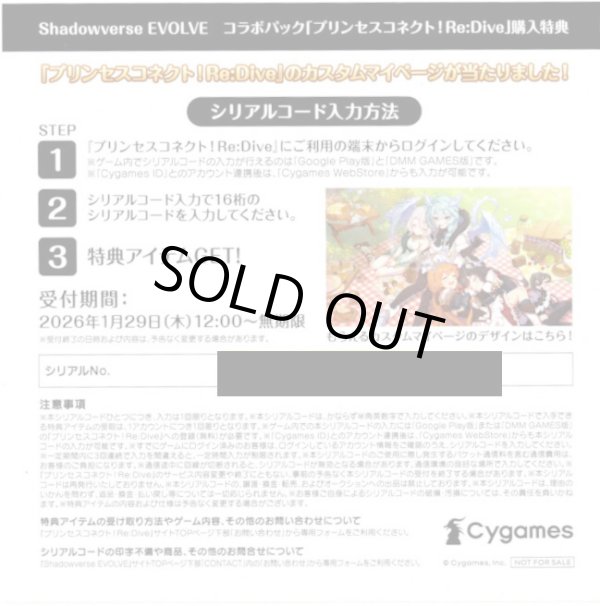 画像1: 【A】アプリ『プリンセスコネクト！Re:Dive』カスタムマイページシリアルコード (1)