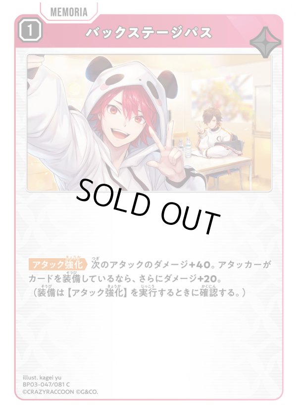 画像1: バックステージパス (1)