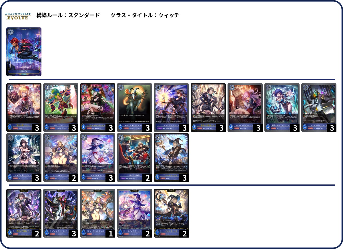画像1: 【シャドバエボルヴデッキ】消滅ウィッチ (1)