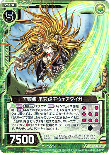 画像1: 五頭領 爪刃虎王ウェアタイガー (1)